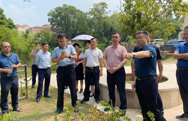 廣東省生態(tài)環(huán)境廳、江西省生態(tài)環(huán)境廳考察調(diào)研我司農(nóng)村生活污水處理站