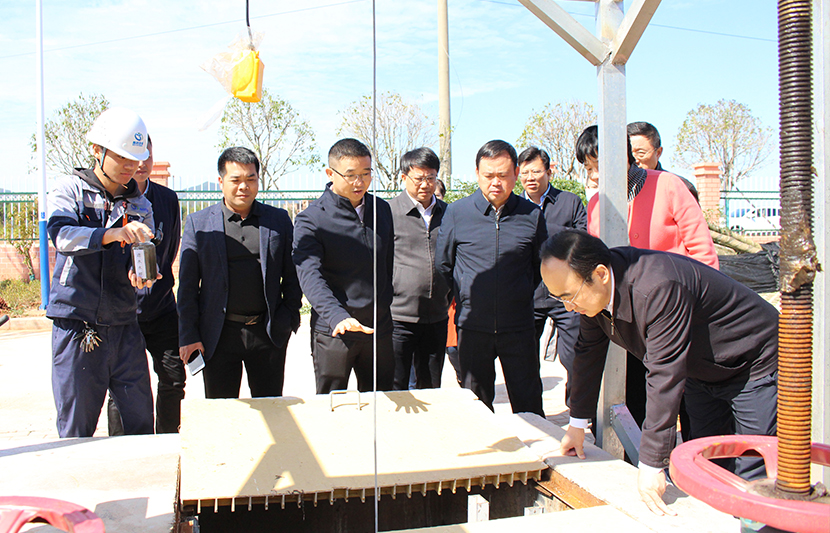 江西省生態(tài)環(huán)境廳黨組書記、廳長徐延彬一行蒞臨挺進環(huán)保和樂新村項目點視察調(diào)研